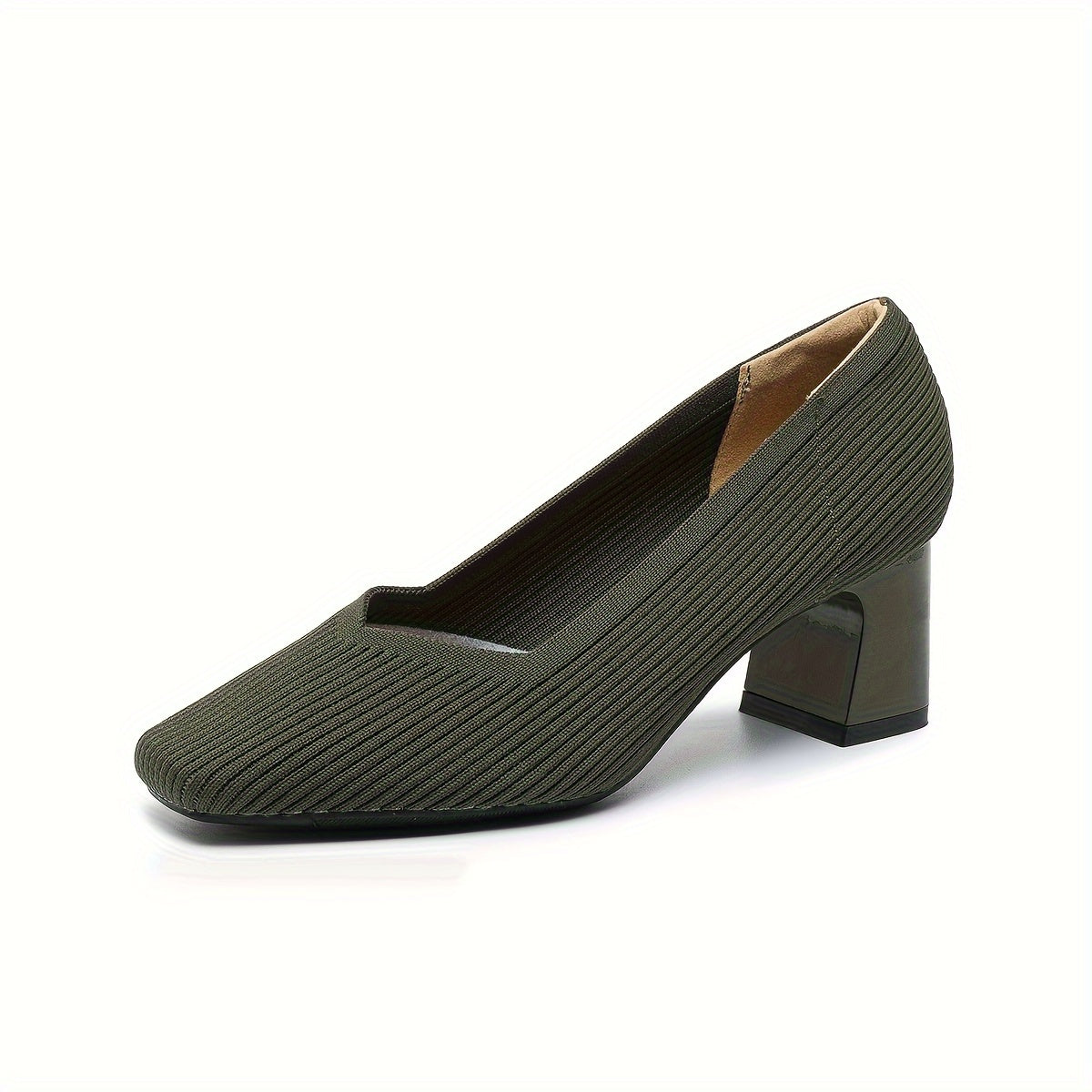 Women's Orthopaedic Pumps with Low Block Heel for Office Wear