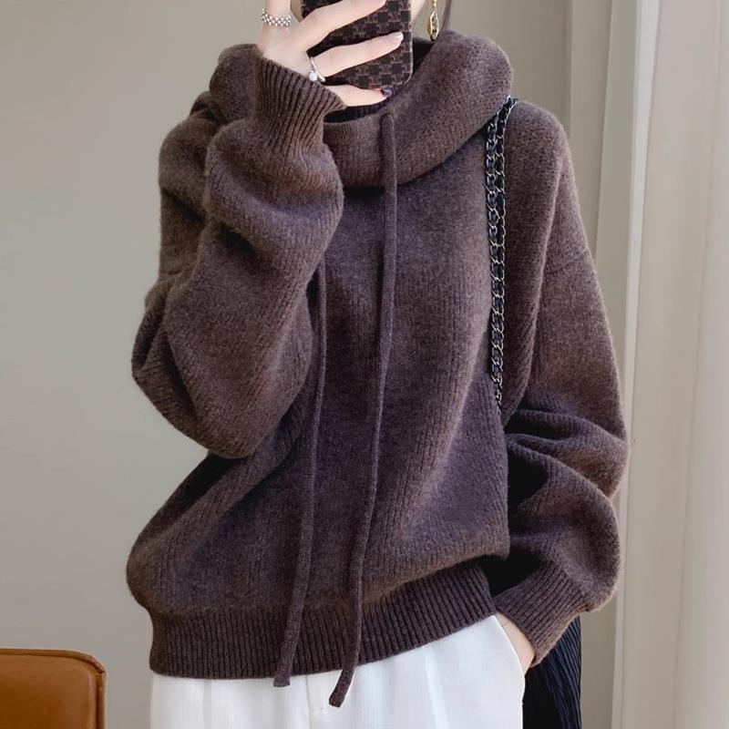 Women's Thick Lazy-Style Pullover Jumper, 100% Polyester