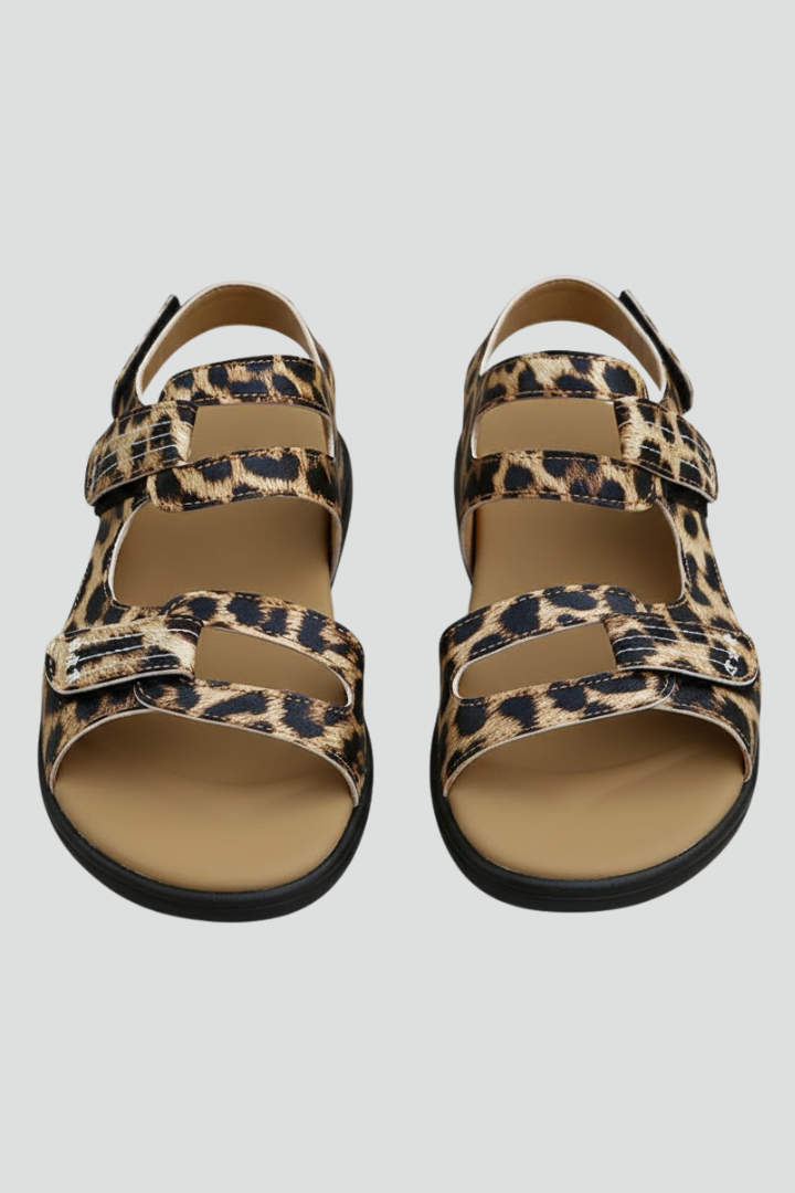 Women’s Low-Heel Sandals with Velcro Strap