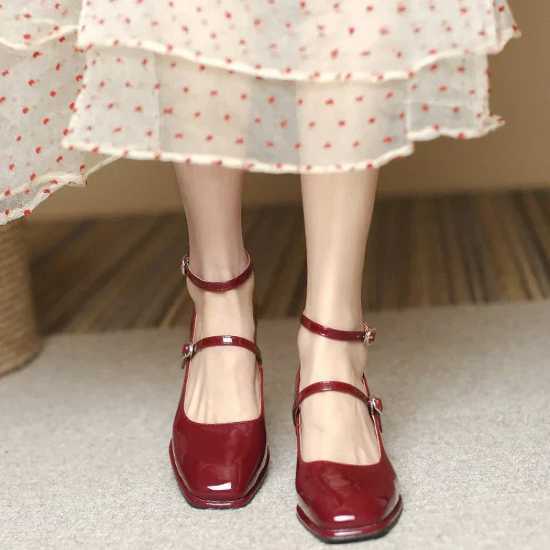 Women's Pumps with Ankle Strap for Formal Occasions