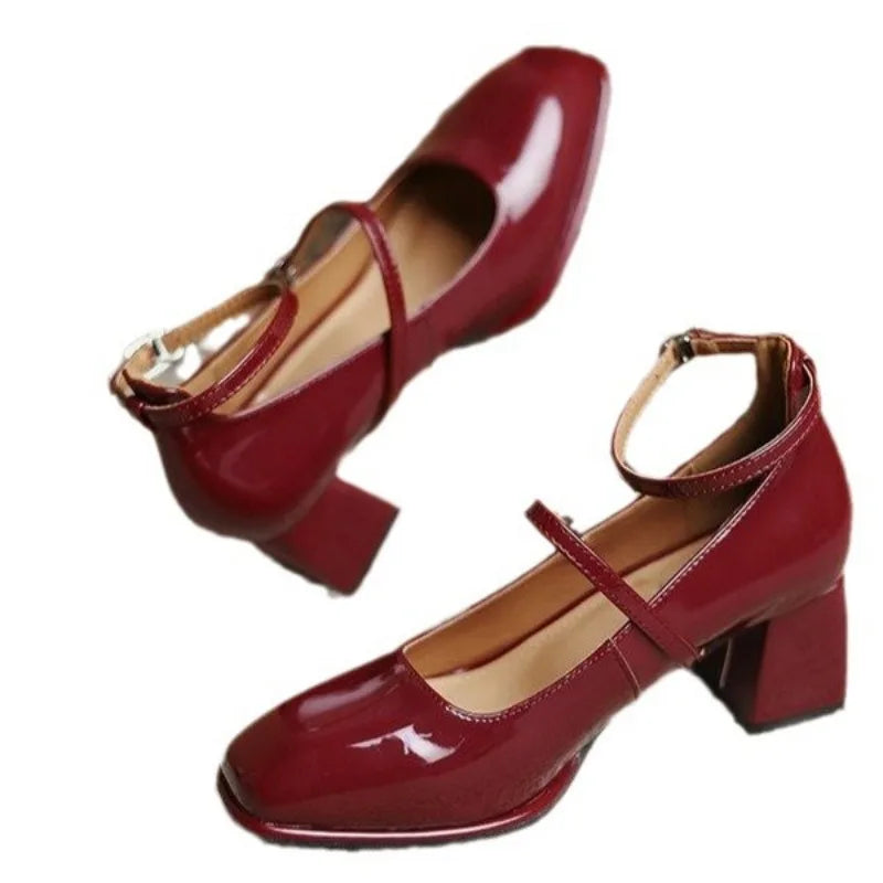 Women's Pumps with Ankle Strap for Formal Occasions