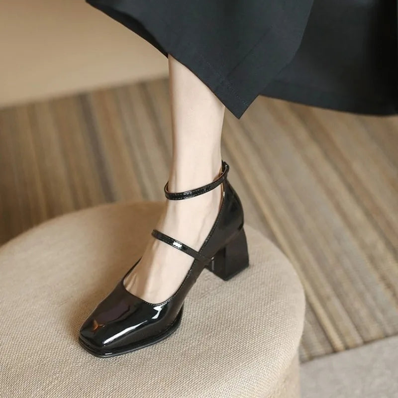 Women's Pumps with Ankle Strap for Formal Occasions