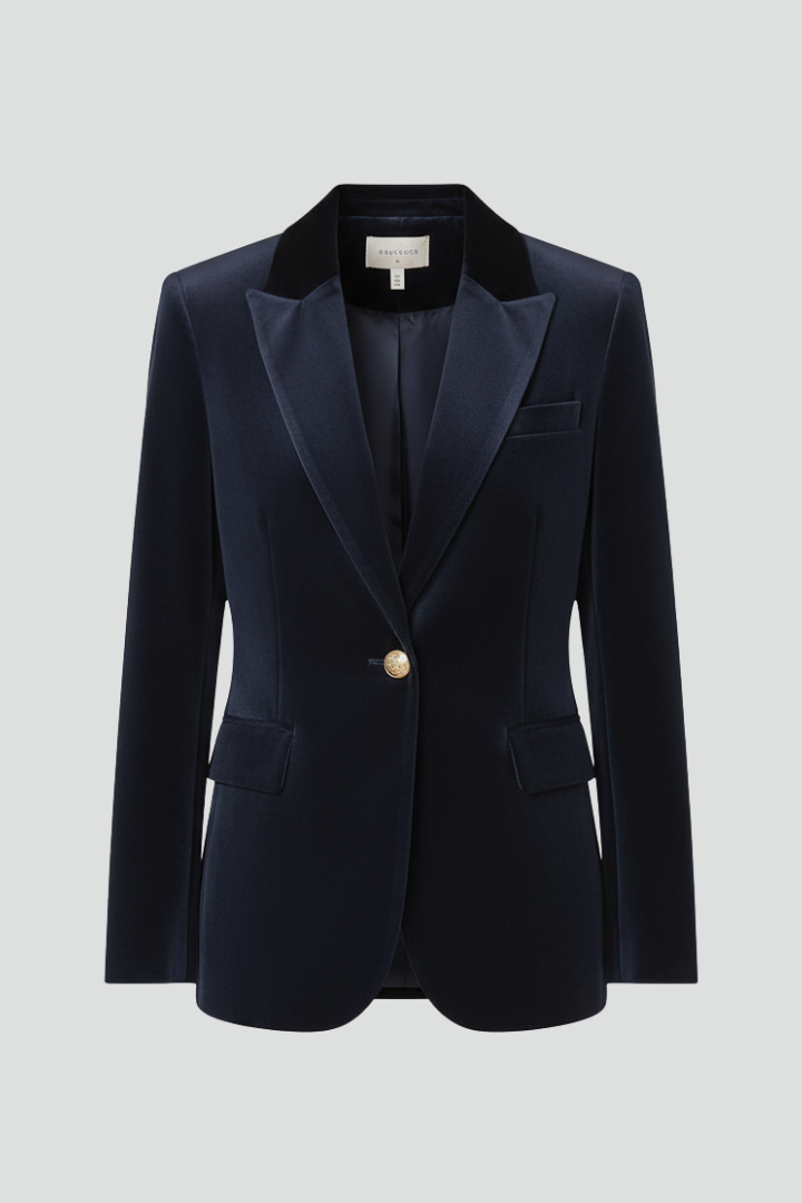 Women’s Blazer with Lapels and Single Button