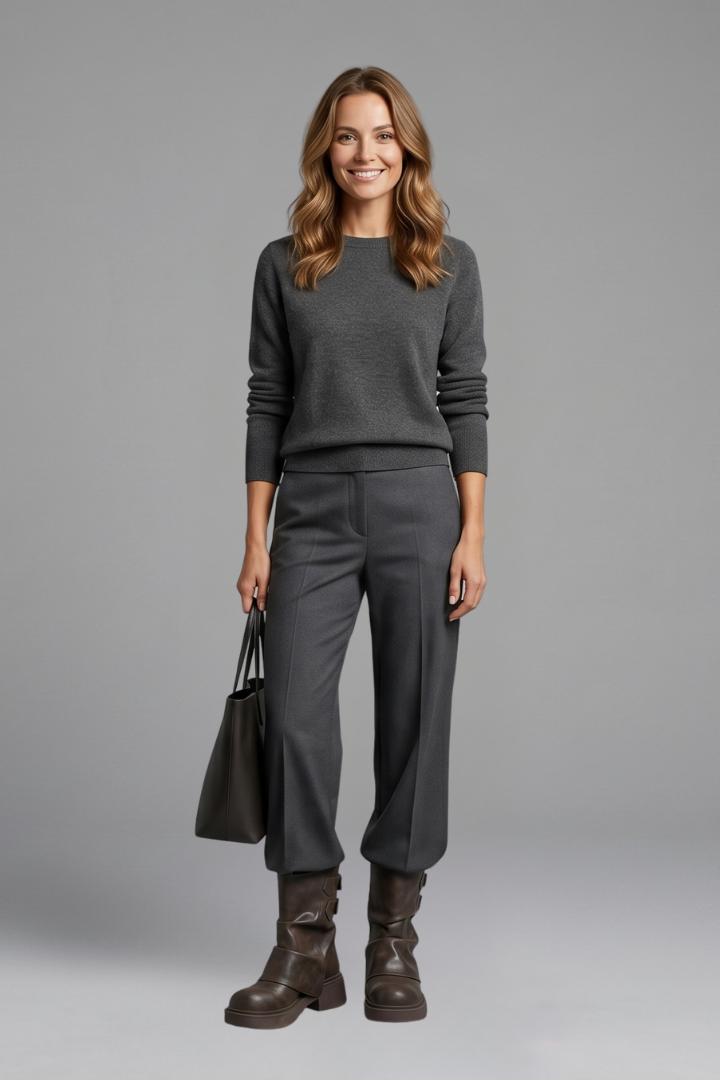 Women's Boots with Side Buckle Accents for Fall