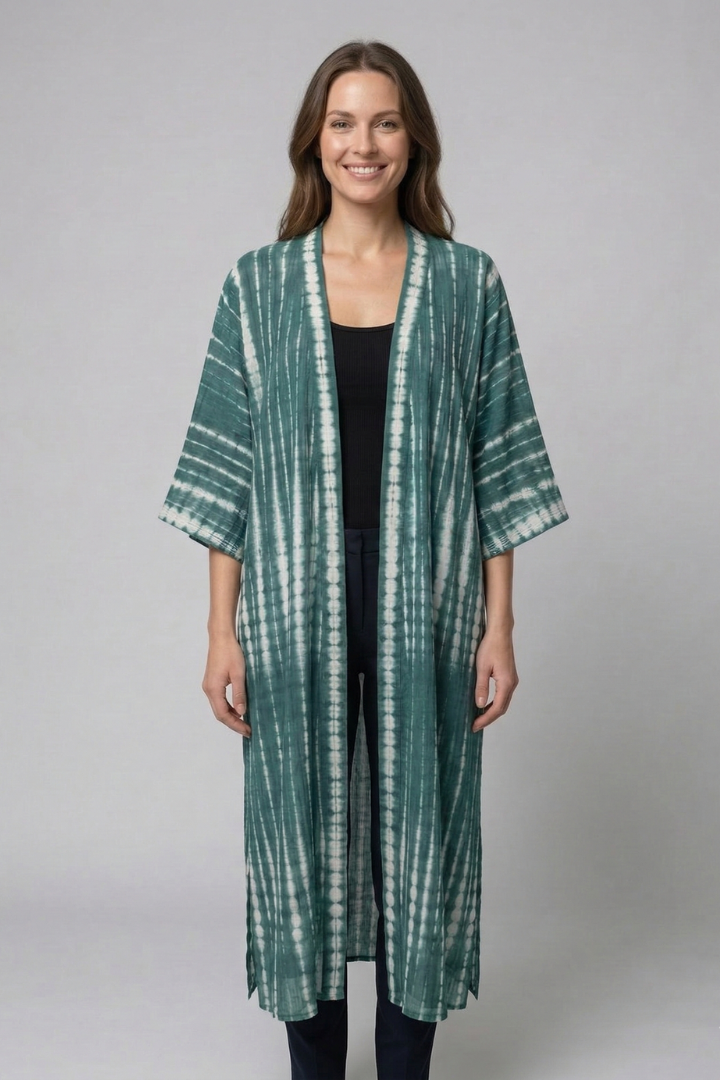 Women’s Cardigan Cover Up with Open Front and Short Sleeves
