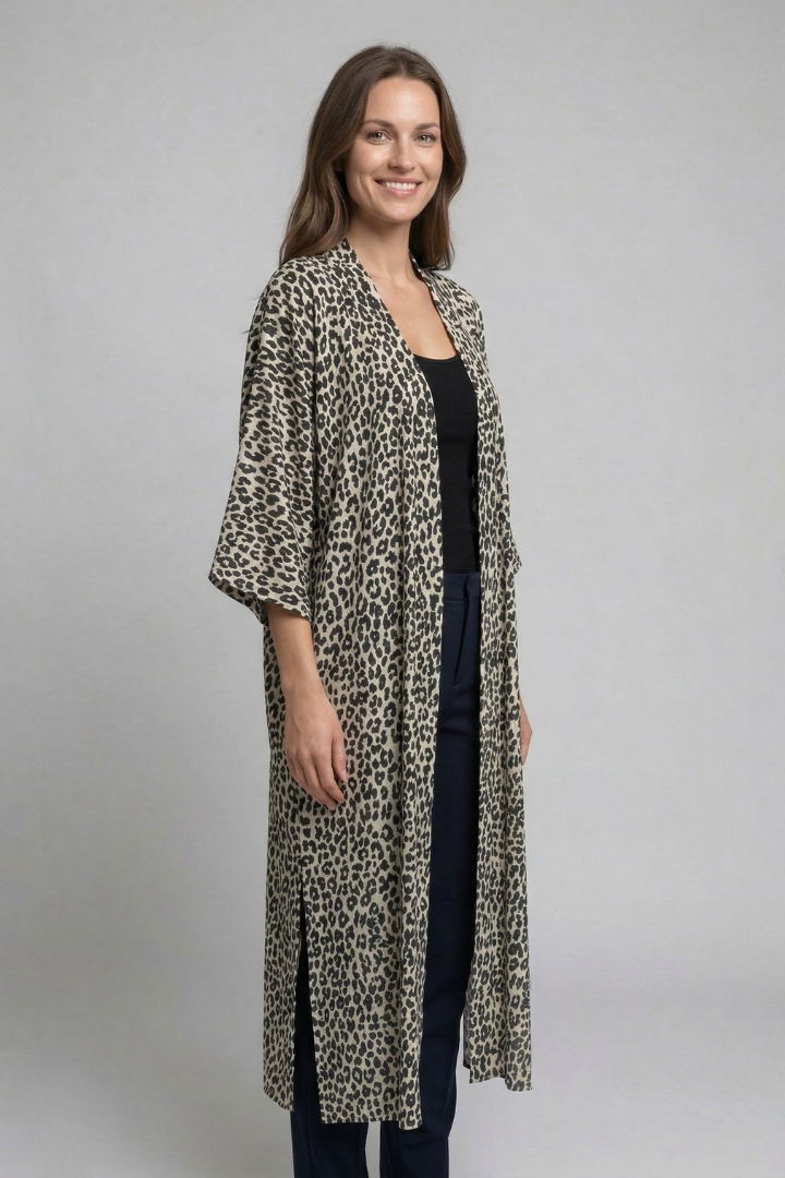 Women’s Cardigan Cover Up with Open Front and Short Sleeves