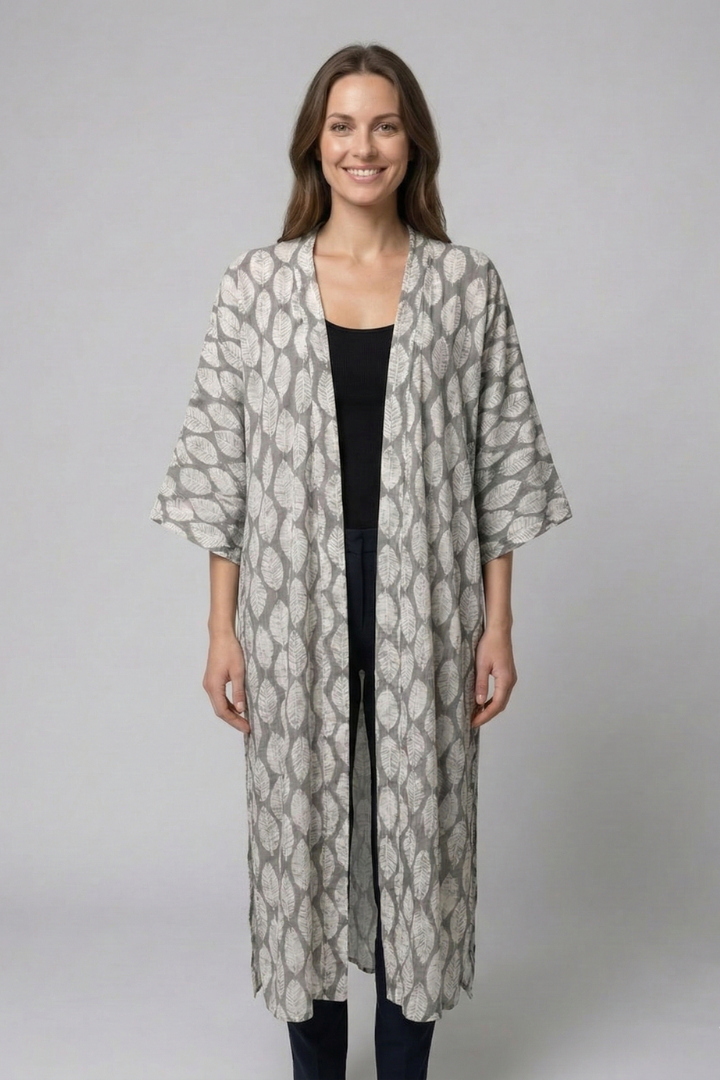 Women’s Cardigan Cover Up with Open Front and Short Sleeves