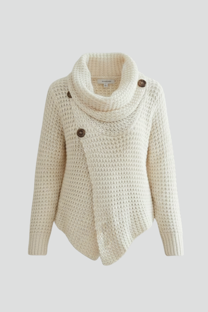 Women’s Cardigan with Shawl Collar and Button