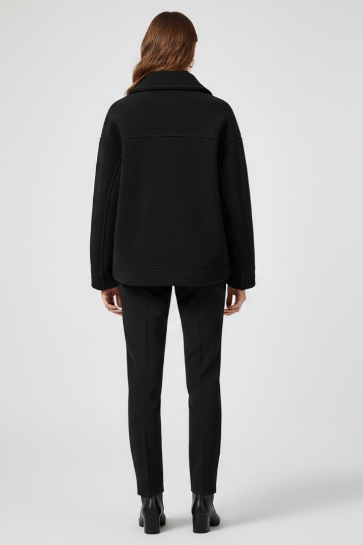 Women’s Fleece Jacket with Buttons and Generous Pockets