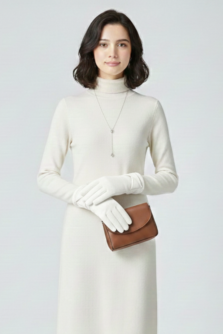 Women’s Gloves with Inner Lining and Adjustable Strap