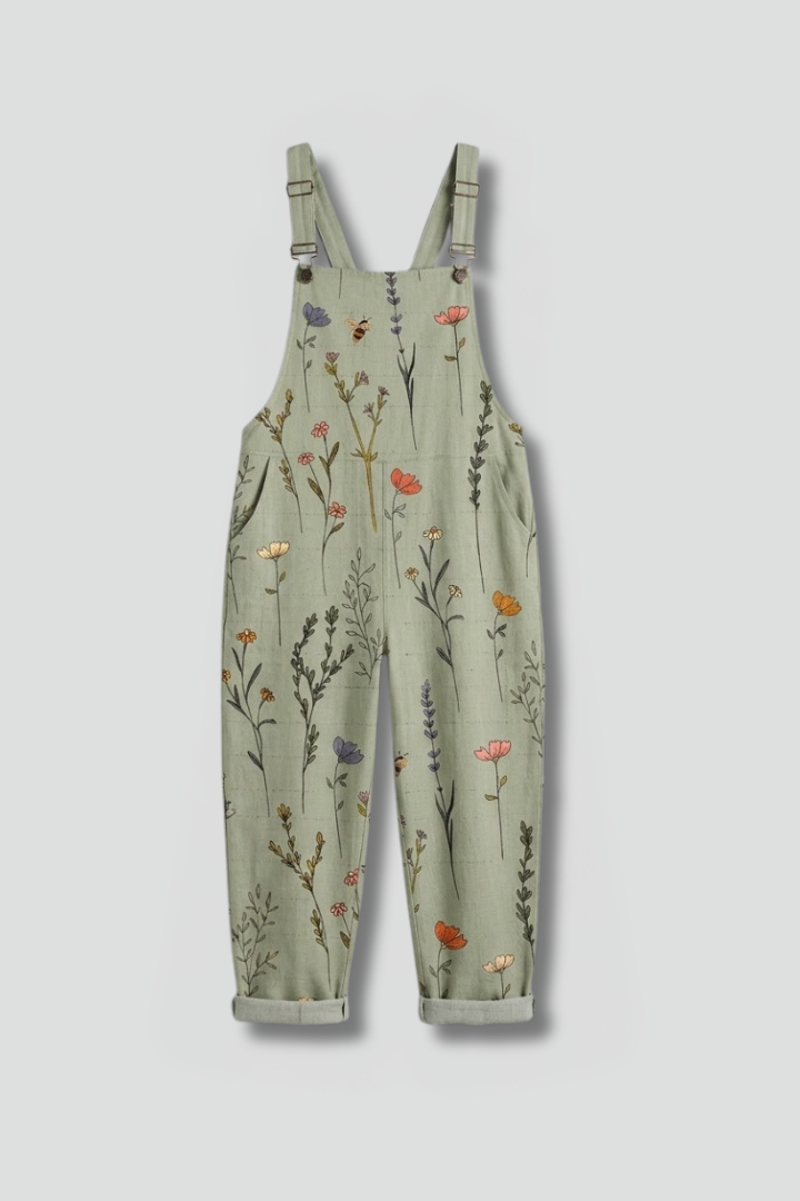 Women’s Jumpsuit with Adjustable Straps and Wide Legs