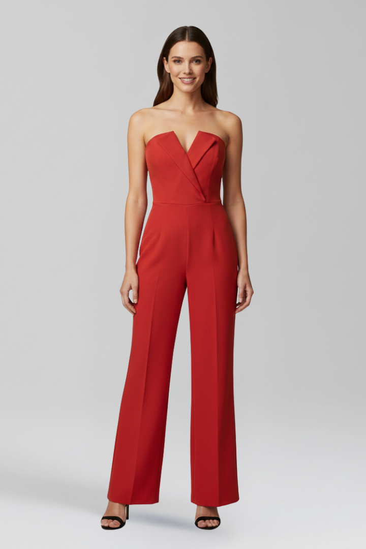 Women’s Jumpsuit with Halter Neck and Wide Legs