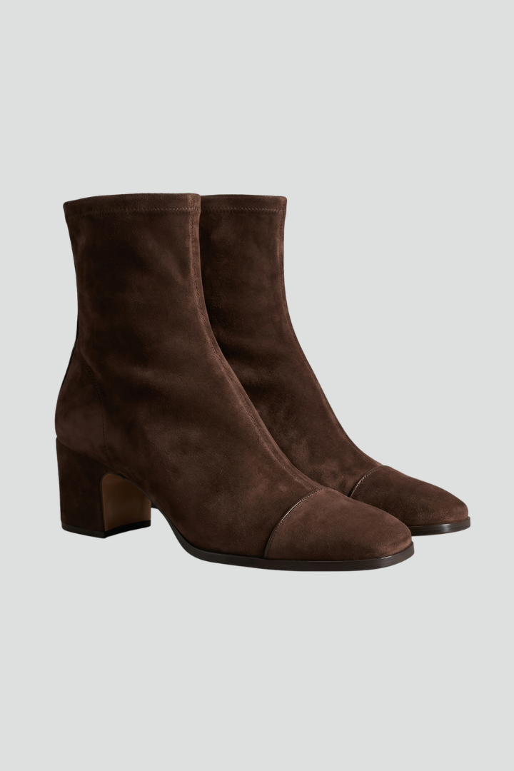 Women's Orthopaedic Heeled Boots with Block Heel for All-Day Comfort