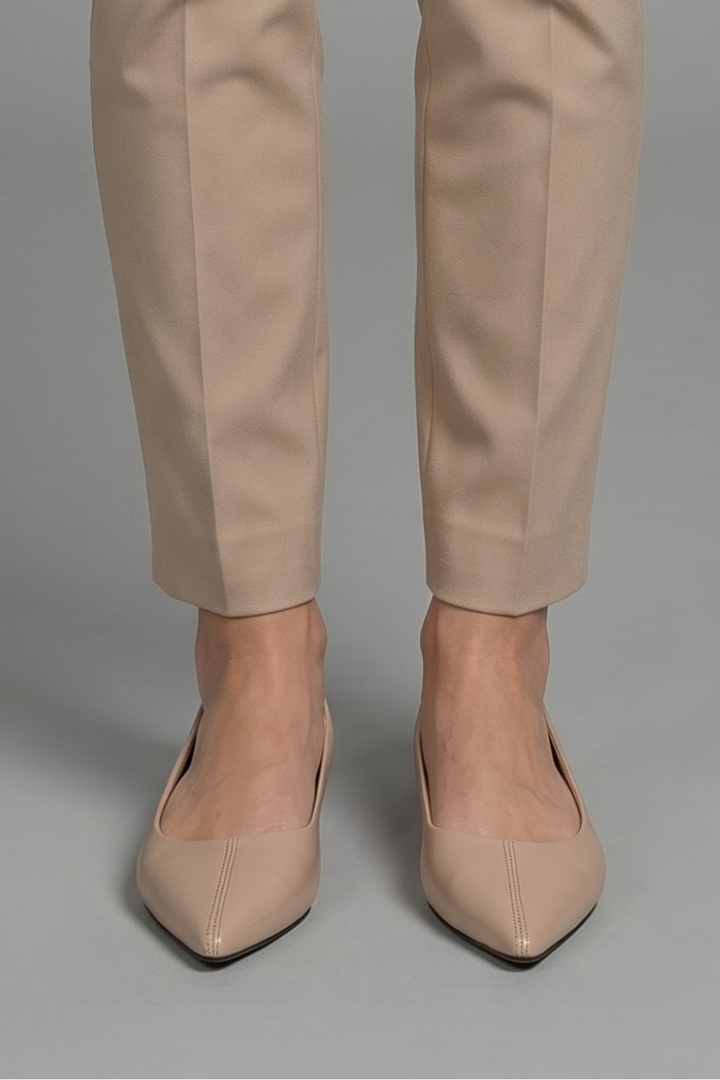 Women's Leather Ballet Flats with Slip-On for Everyday Wear