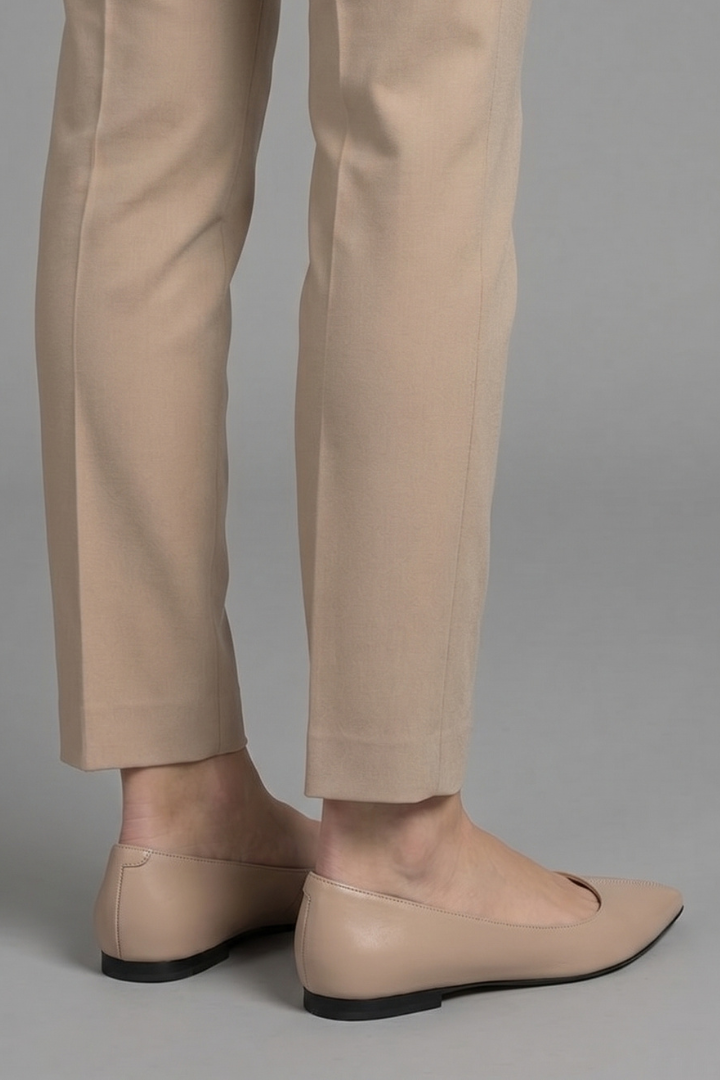Women's Leather Ballet Flats with Slip-On for Everyday Wear