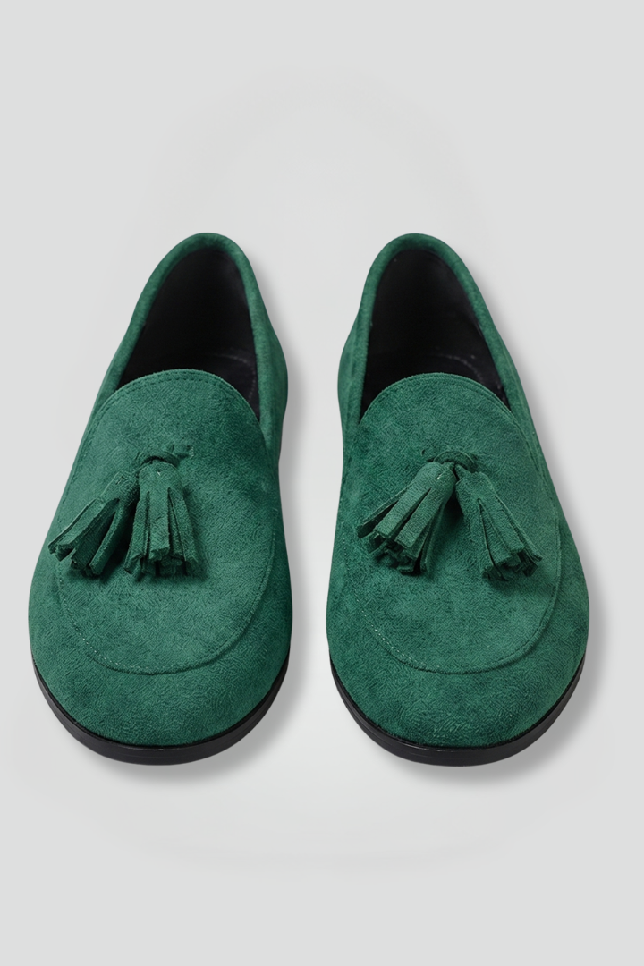 Women's Leather Flat Loafers with Slip On Design for Everyday Wear