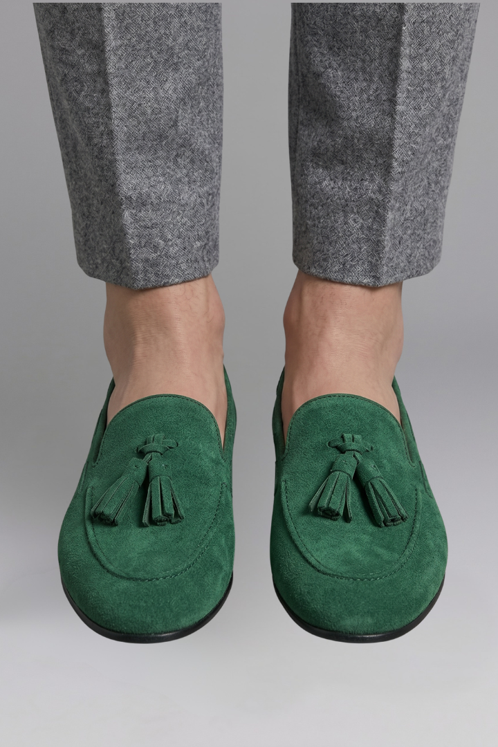 Women's Leather Flat Loafers with Slip On Design for Everyday Wear