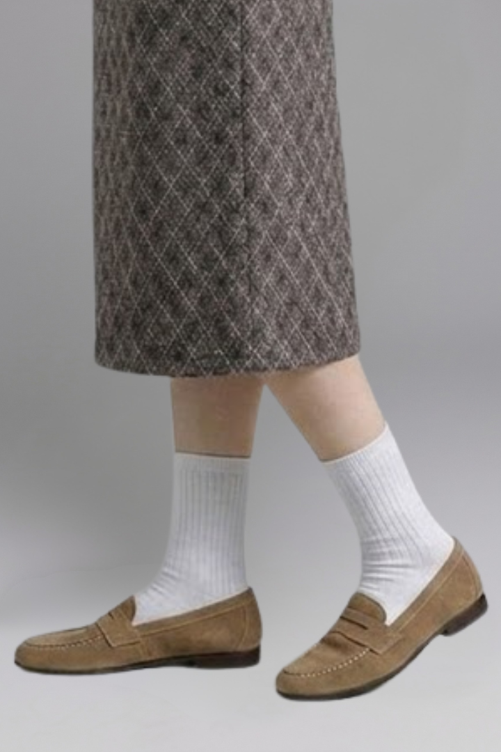 Women's Leather Loafers with EVA Sole for Everyday Wear