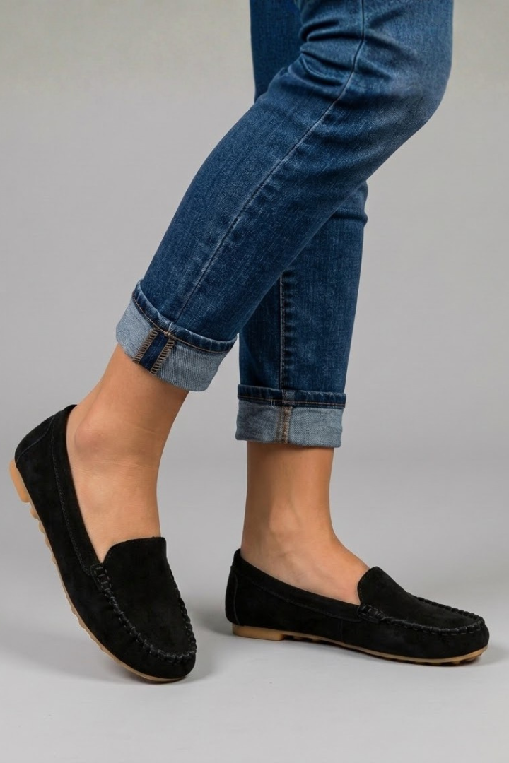 Women's Leather Loafers with Flat sole for Everyday Wear