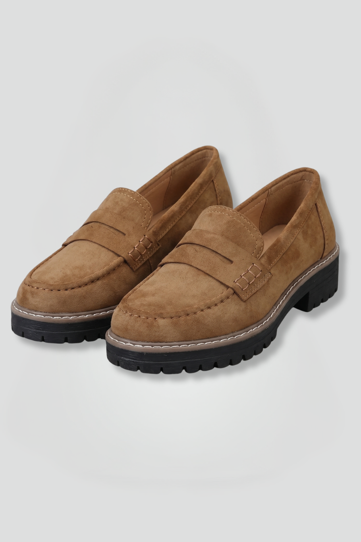 Women's Loafers with Suede Leather Upper for Everyday Wear