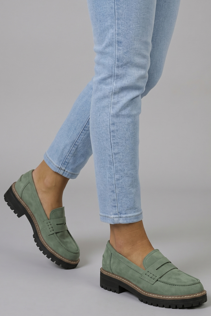 Women's Loafers with Suede Leather Upper for Everyday Wear