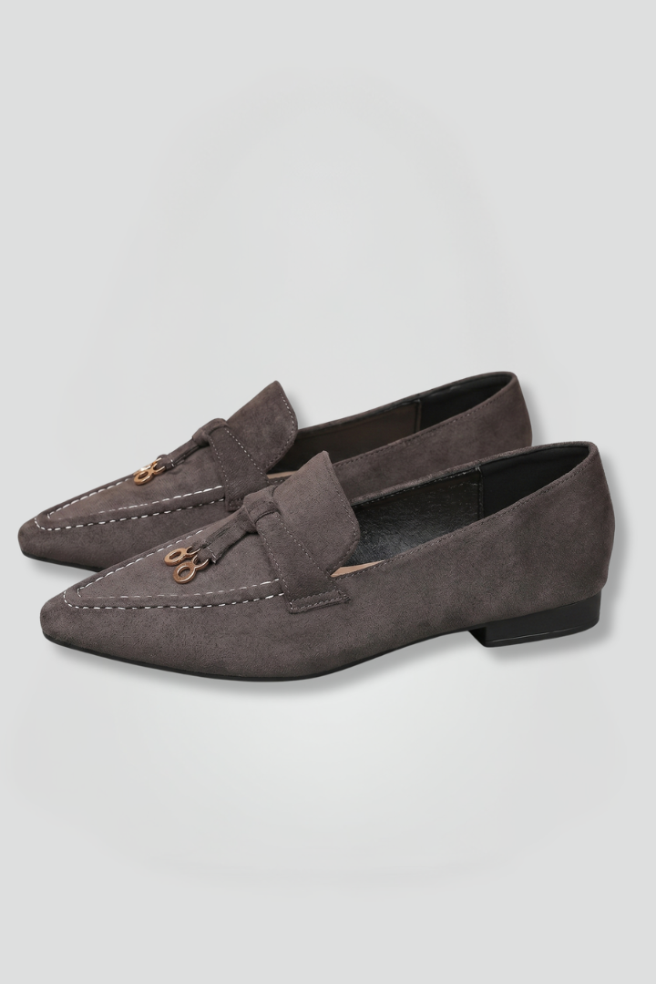Women's Leather Loafers with Slip-On Design for Everyday Wear