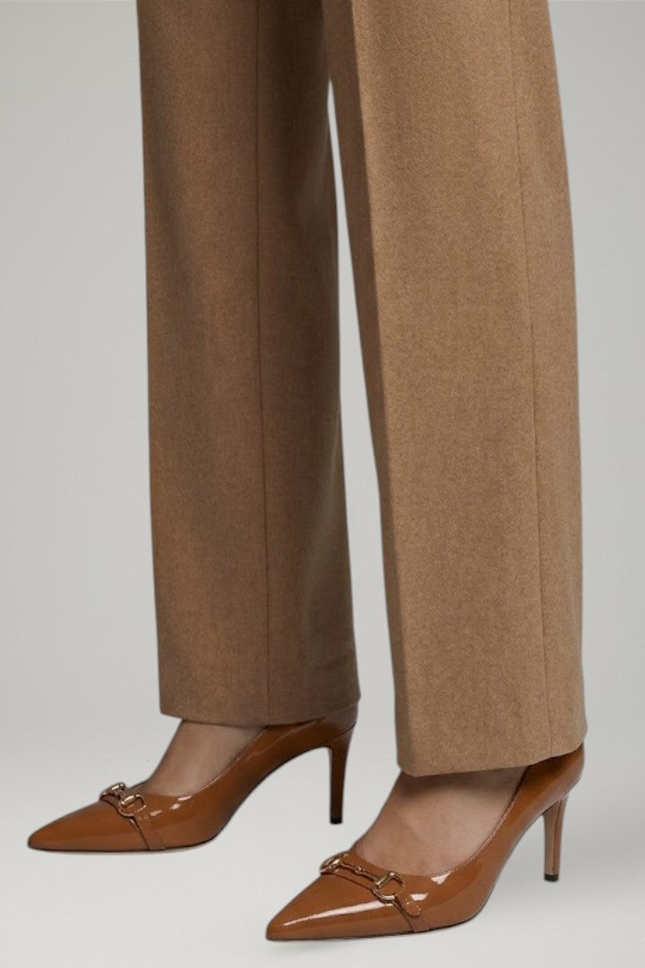 Women's Leather Pumps with Pointed Toe and Open Back