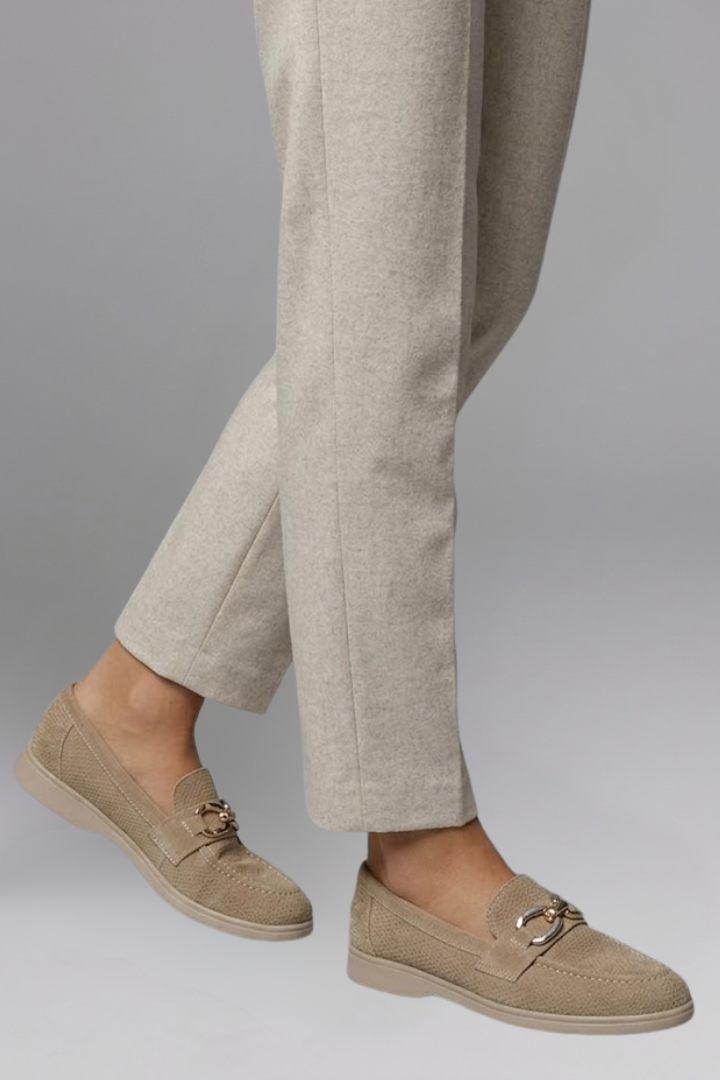 Women's Loafers with Flat Rubber Sole for Everyday Wear