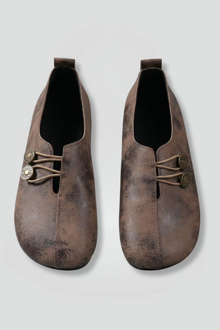 Women's Loafers with Slip-On Leather Design for Everyday Wear