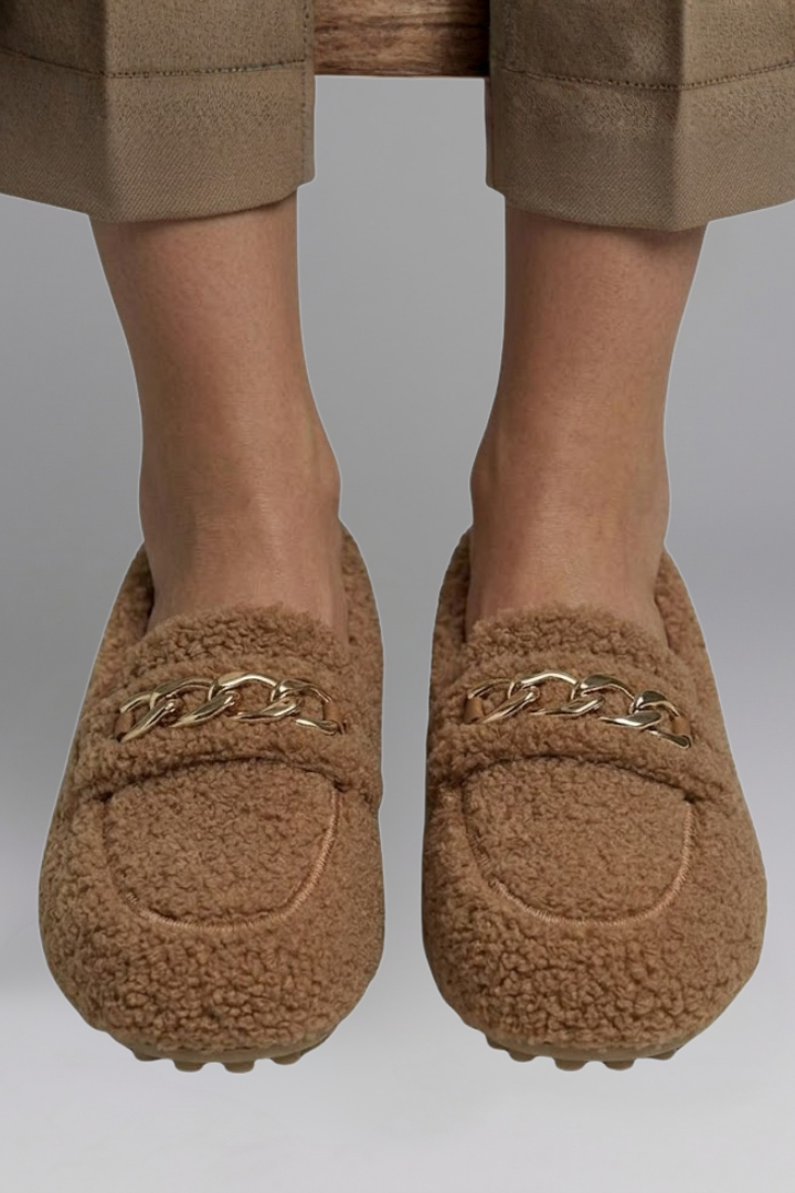 Women's Loafers with Slip On Design for Winter Wear