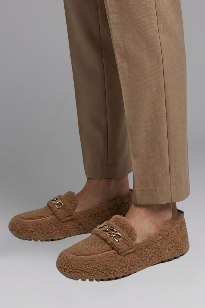 Women's Loafers with Slip On Design for Winter Wear