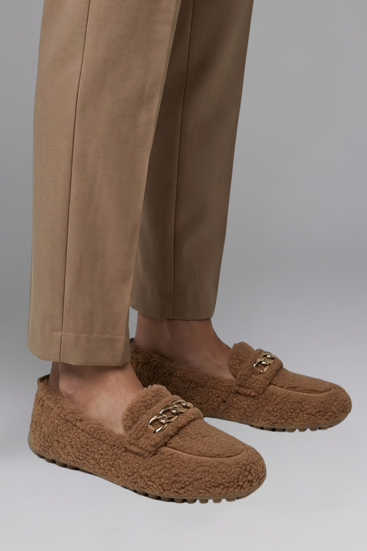 Women's Loafers with Slip On Design for Winter Wear