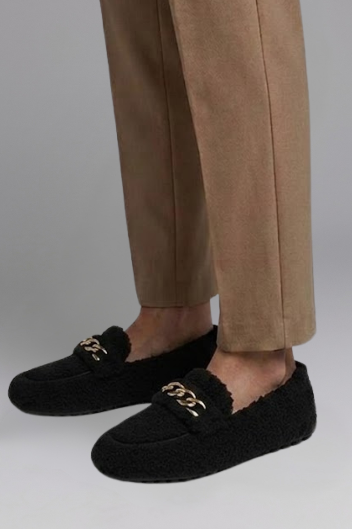 Women's Loafers with Slip On Design for Winter Wear