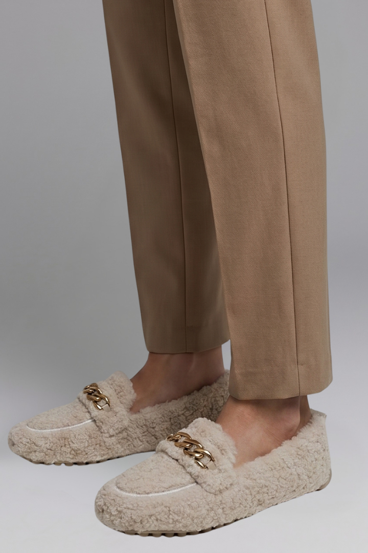Women's Loafers with Slip On Design for Winter Wear