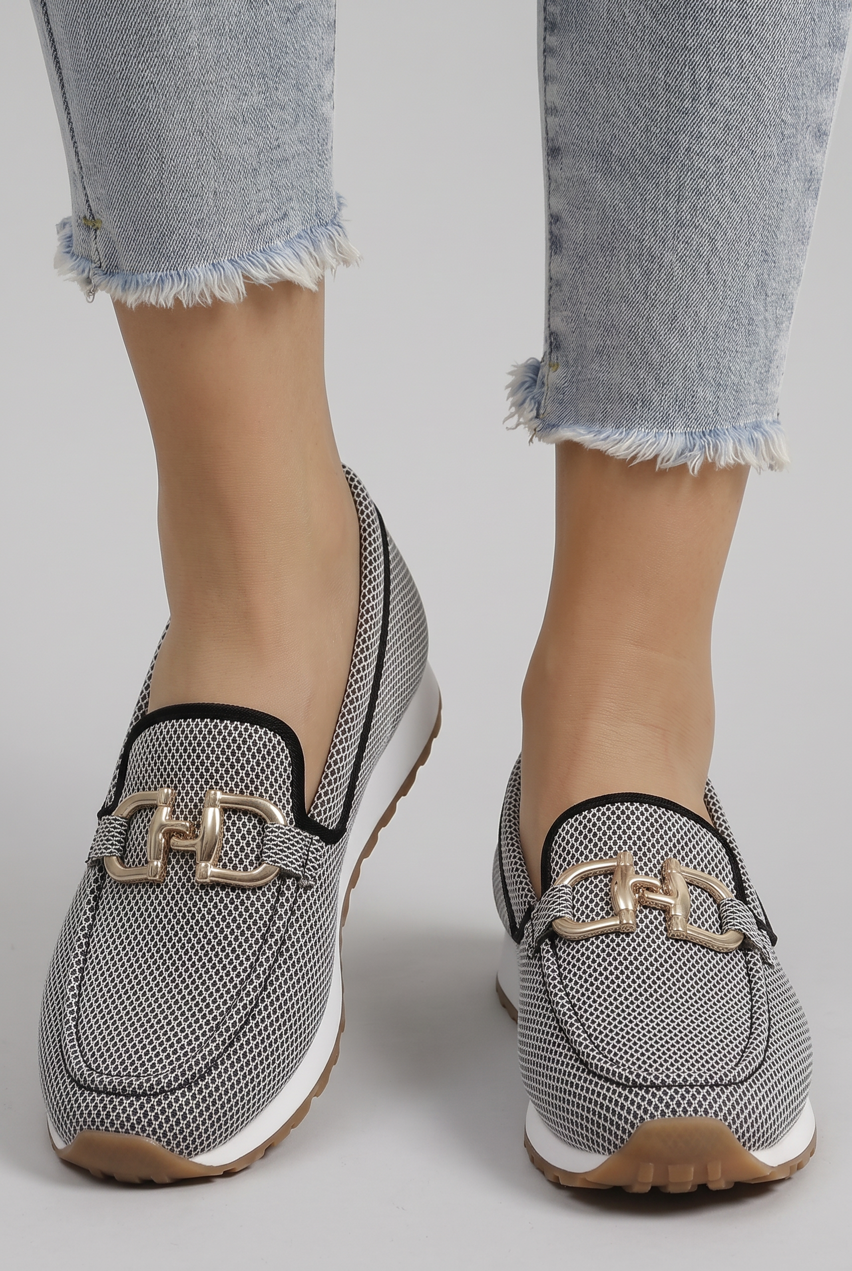 Women's Loafers with Textured Mesh for All-Day Comfort