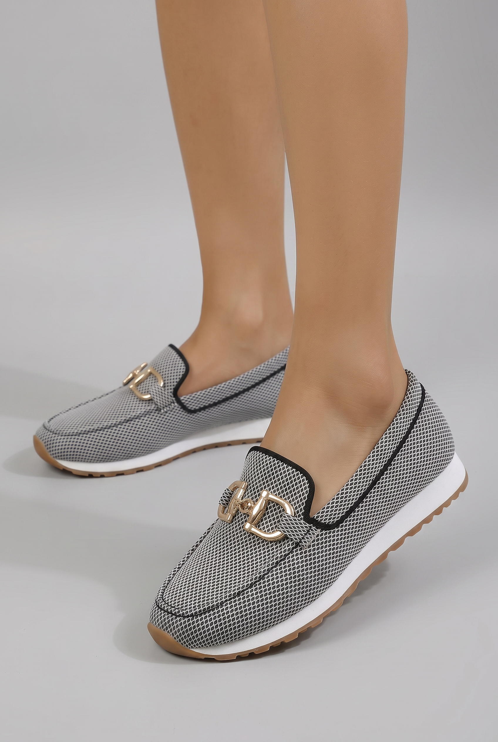 Women's Loafers with Textured Mesh for All-Day Comfort