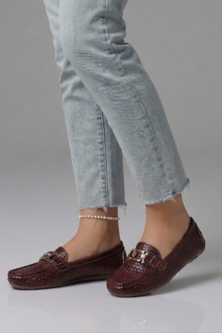 Women's Loafers with Textured Upper for Everyday Wear