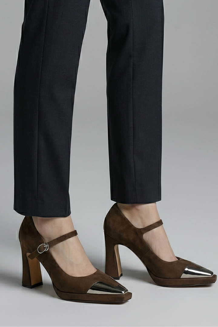 Women's Mary Jane Pumps with Block Heel for Cocktail Events