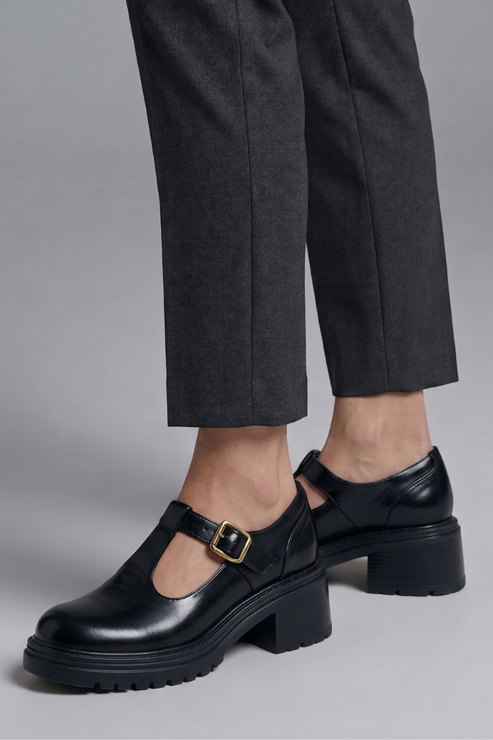 Women's Mary Jane Pumps with Block Heel for Office Wear