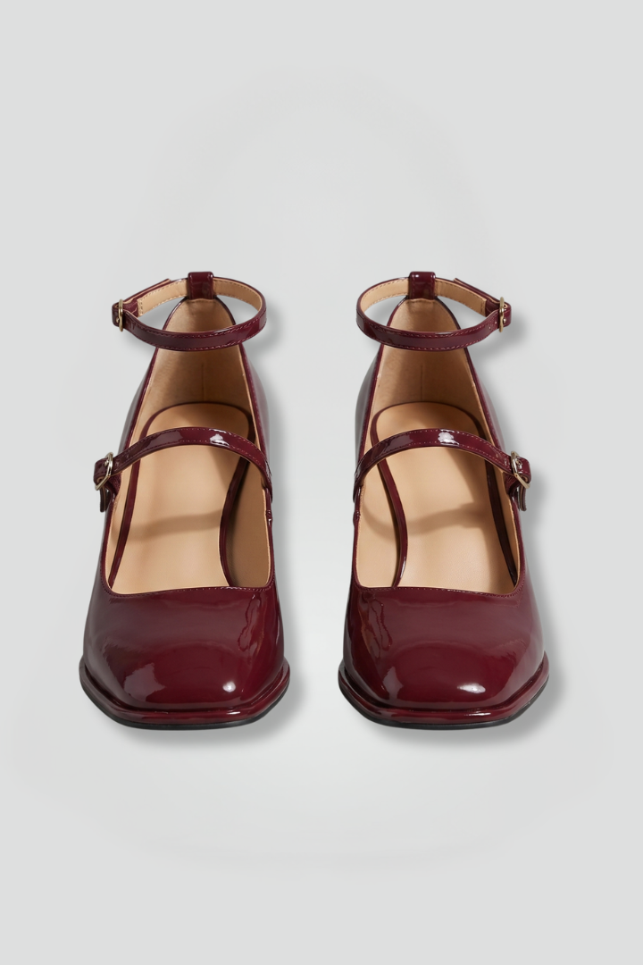 Women's Mary Jane Shoes with Low Block Heel for Everyday Wear