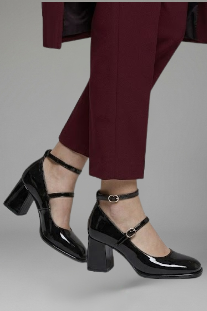 Women's Mary Jane Shoes with Low Block Heel for Everyday Wear