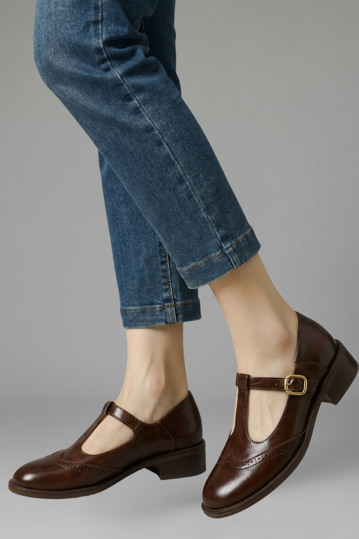 Women's Mary Jane Shoes with T Strap Closure for Everyday Wear