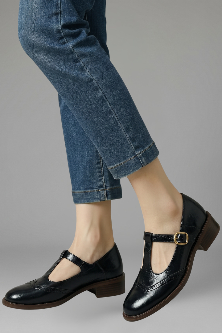 Women's Mary Jane Shoes with T Strap Closure for Everyday Wear