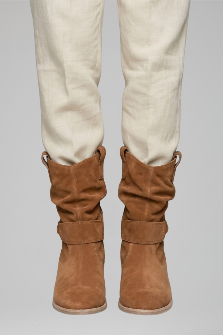 Women's Mid-Calf Boots with Side Zipper for Fall