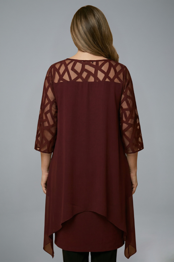 Women’s Midi Dress with Adjustable Fit and Short Sleeves