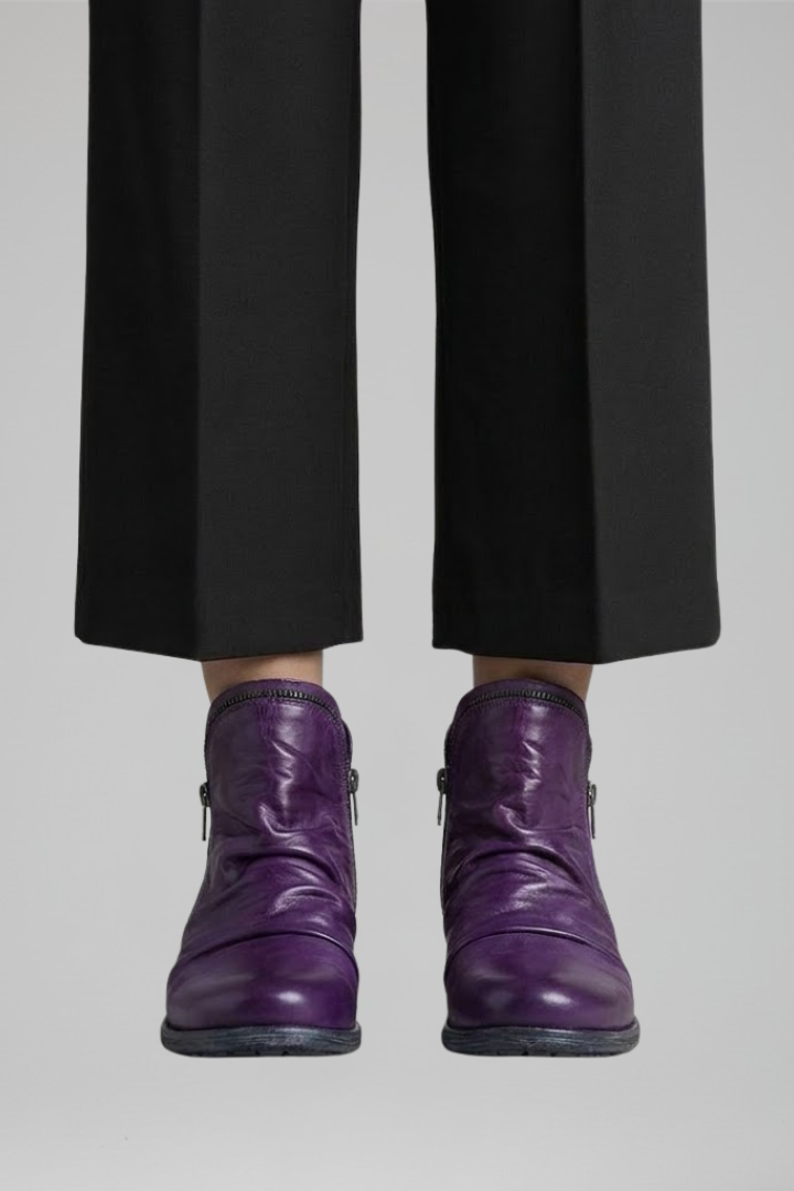 Women's Orthopaedic Ankle Boots with Side Zipper for All-Day Comfort