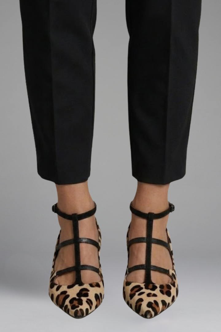 Women's Orthopaedic Heels with Ankle Strap for Office Wear
