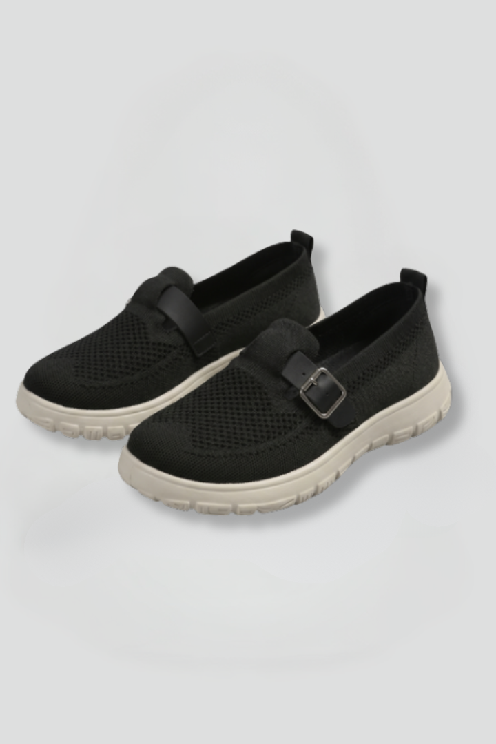 Women's Orthopaedic Loafers with Adjustable Buckle Strap for Everyday Wear