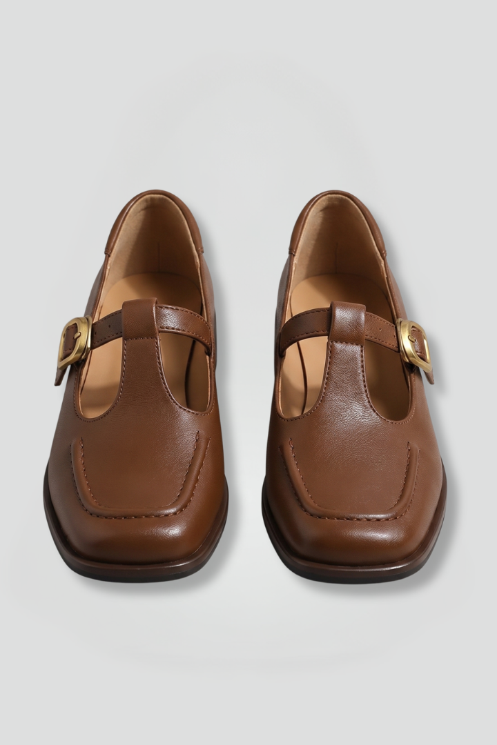Women's Orthopaedic Mary Jane Shoes with T Strap Buckle for Everyday Wear