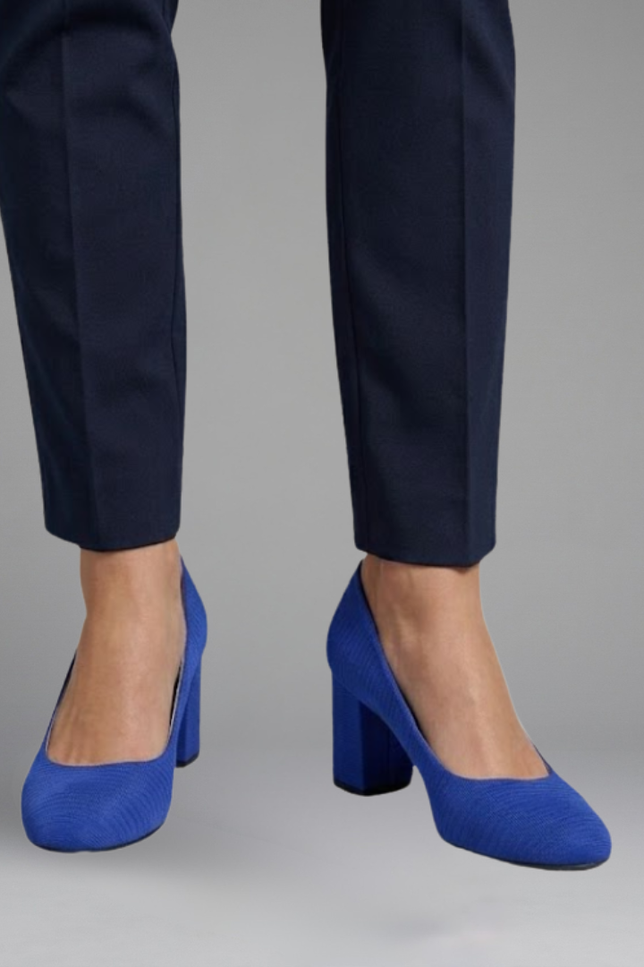 Women's Orthopaedic Pumps with Textured Outsole for Office Wear